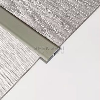 Aluminum t strip trim for wood floor