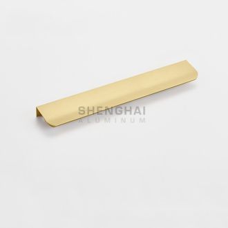 Brushing gold aluminum cabinet handles