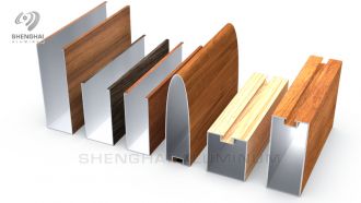 wooden grain aluminum baffle ceiling strip