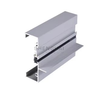 Thin aluminum section for widnow and door