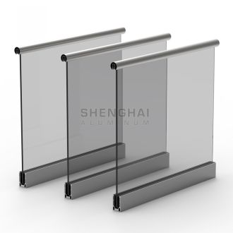 Aluminum U Channel Glass Railing Balustrade