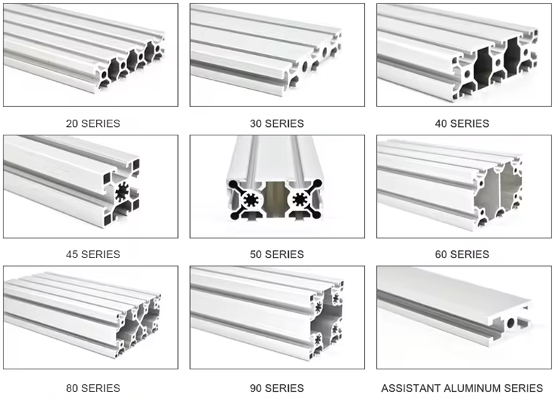Aluminum extrusion T slot series