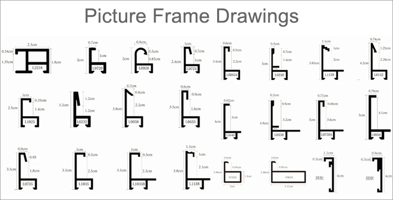 Shenghai Aluminum picture frame drawings
