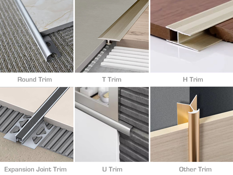 Types of Aluminum Profile Trim Shape